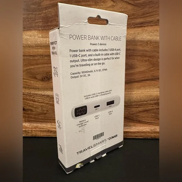 Conair Power Bank 10,000mAh - Picture 3 of 3
